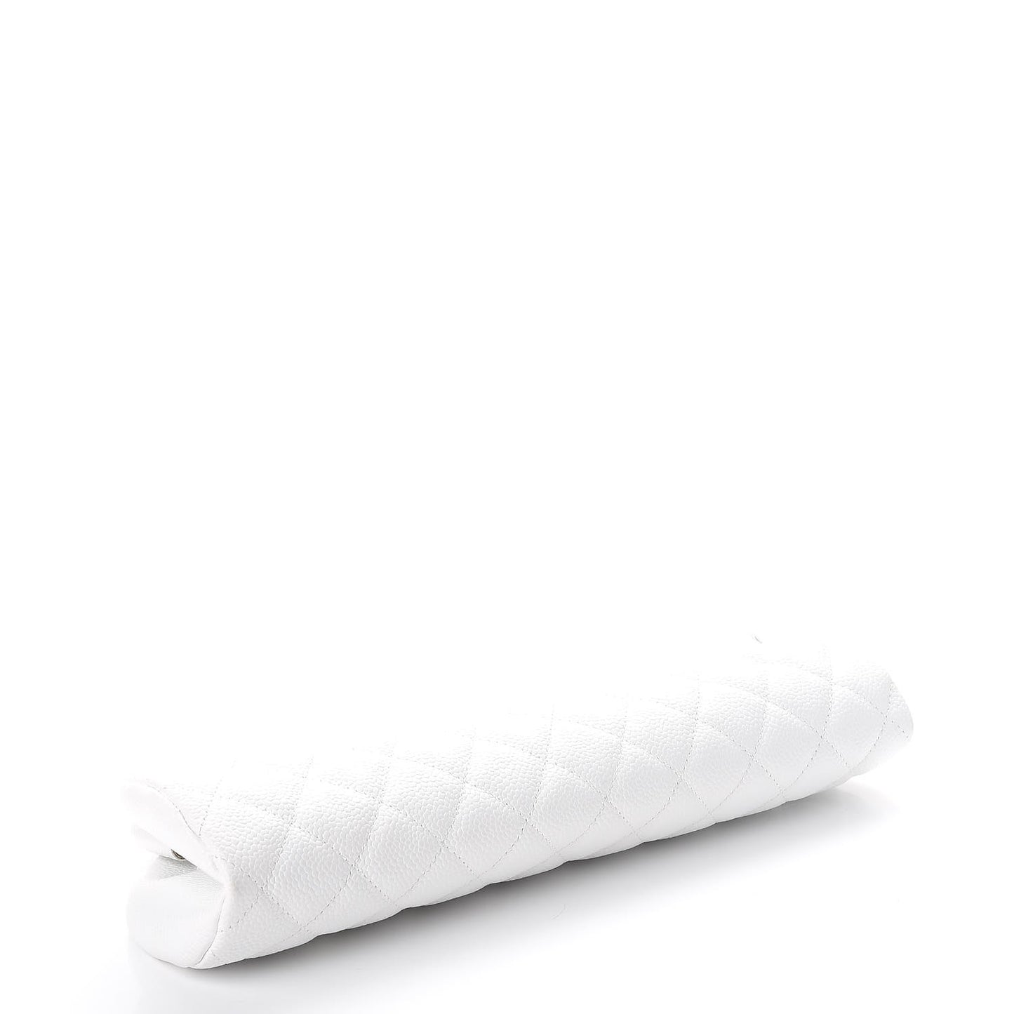 Caviar Quilted Timeless Clutch White