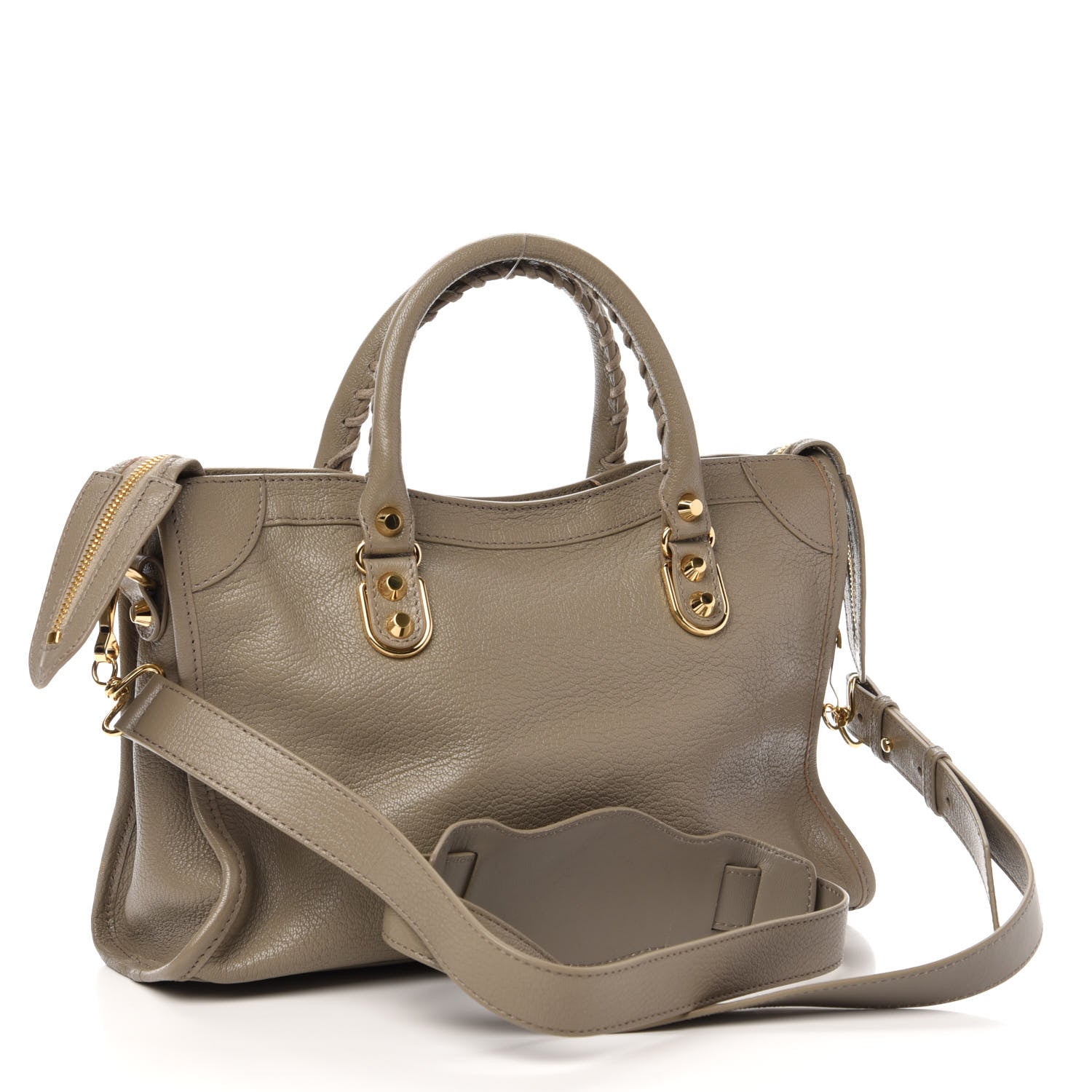 Balenciaga Chevre Gold Metallic Edge Hardware S City Gris Taupe 4 of 13
