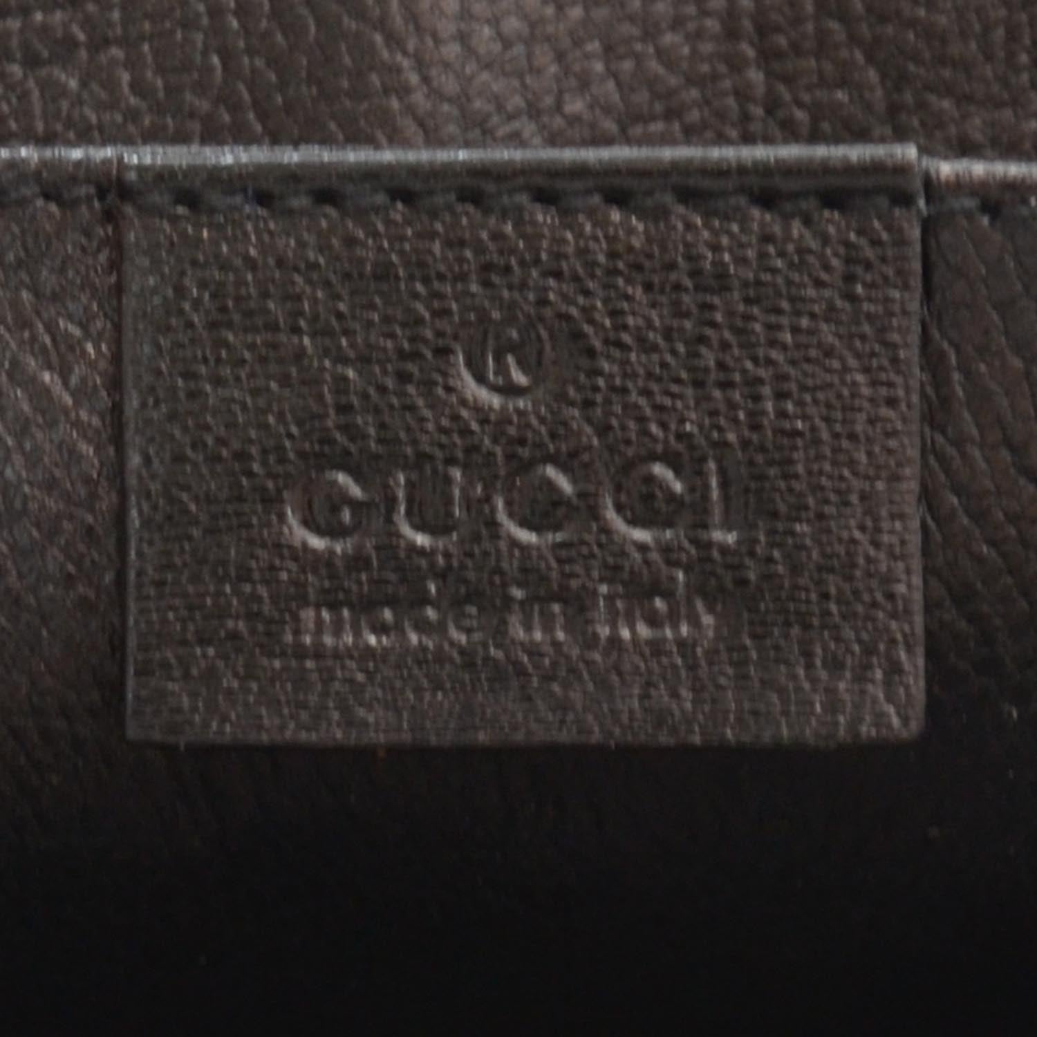 Gucci Python Studded Large Horsebit Chain Clutch Black 5 of 7