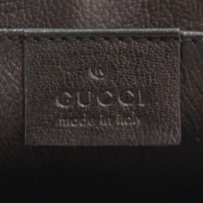 Gucci Python Studded Large Horsebit Chain Clutch Black 5 of 7