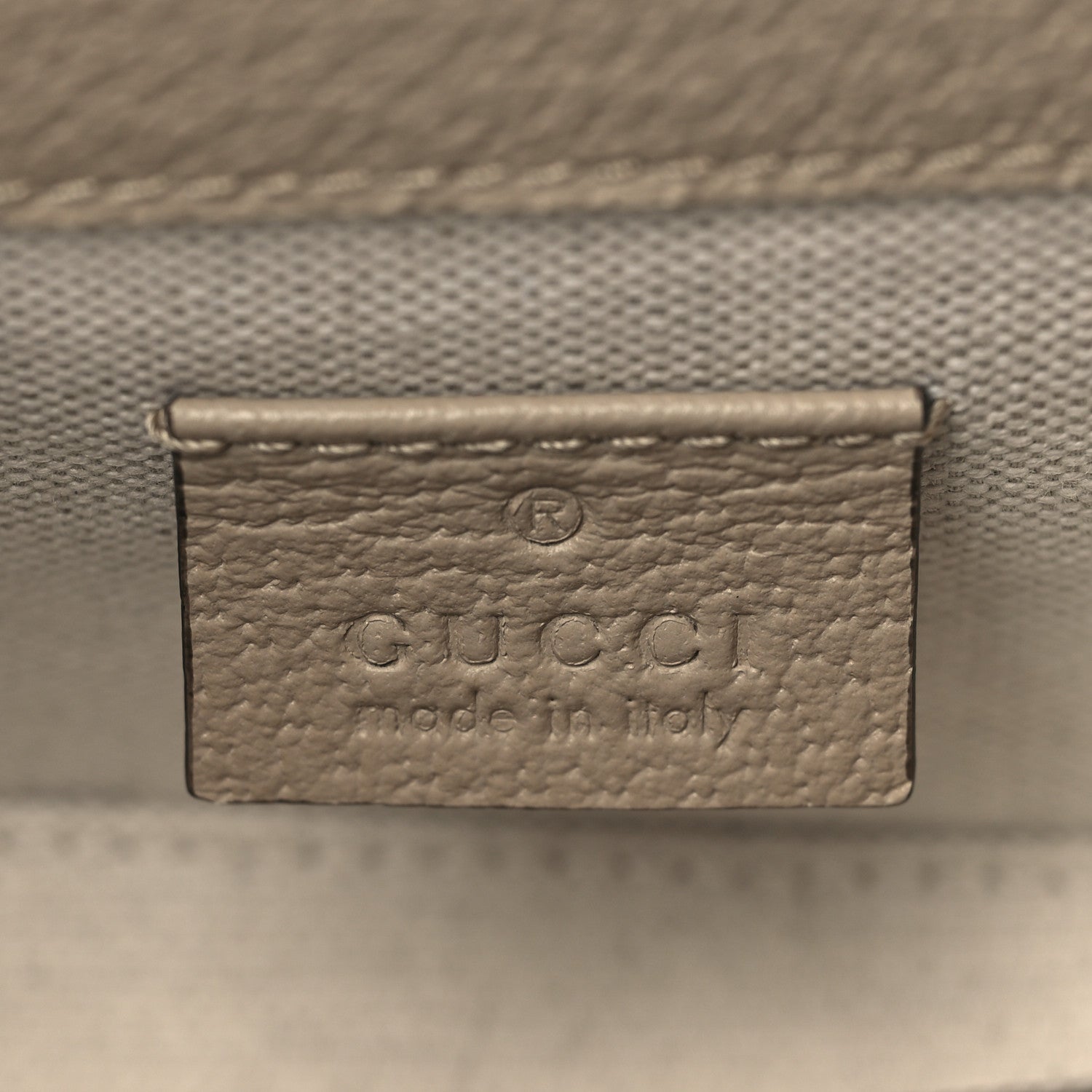 Gucci GG Supreme Monogram Textured Dollar Calfskin Mini Horsebit 1955 Shoulder Bag Beige Mystic White Oatmeal 5 of 10