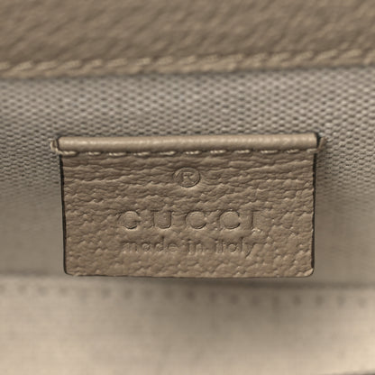 Gucci GG Supreme Monogram Textured Dollar Calfskin Mini Horsebit 1955 Shoulder Bag Beige Mystic White Oatmeal 5 of 10