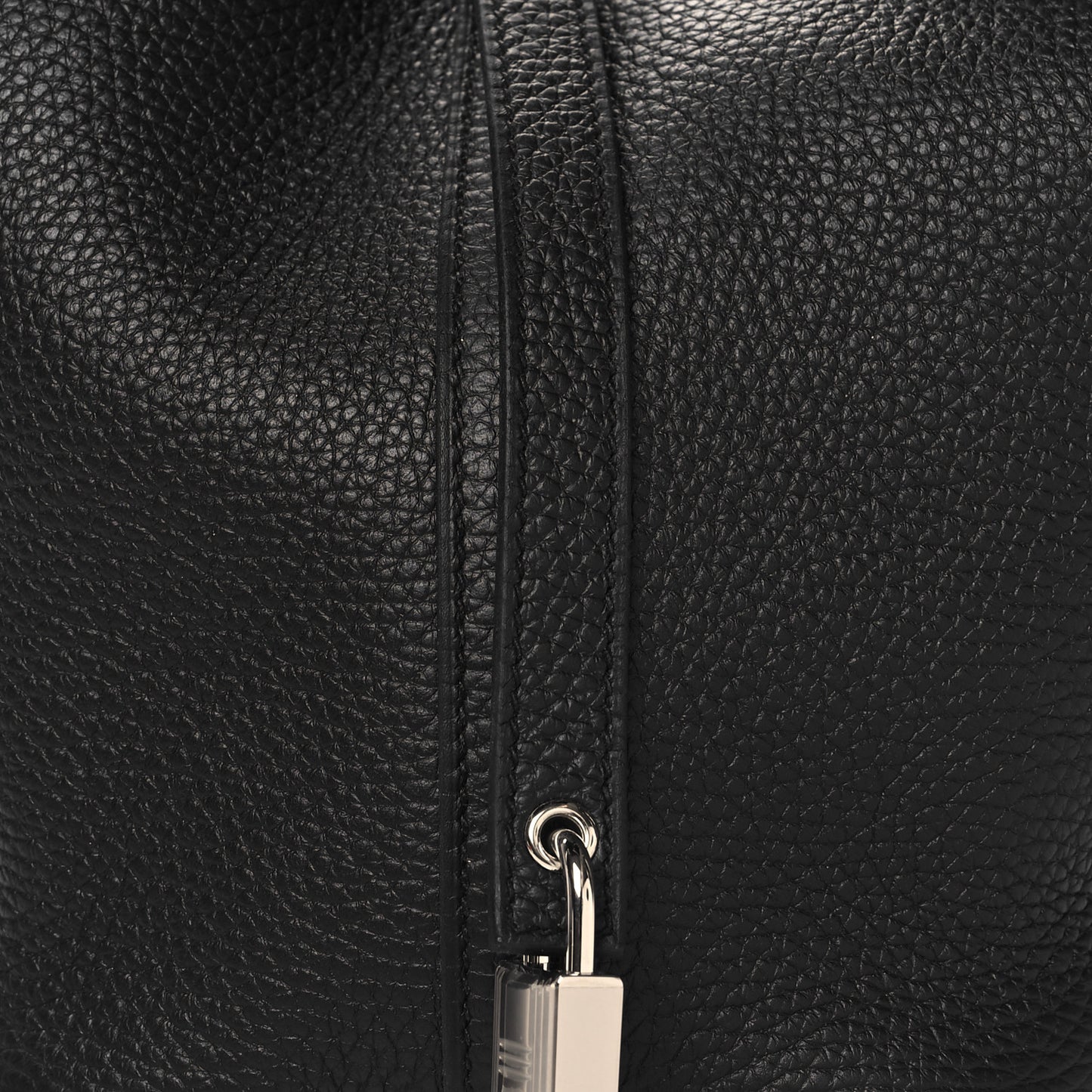 Taurillon Clemence Picotin Lock 18 PM Black