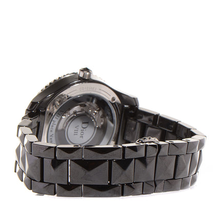 Christian Dior Stainless Steel Ceramic Diamond 33mm Dior VIII Automatic Watch Black 3 of 7