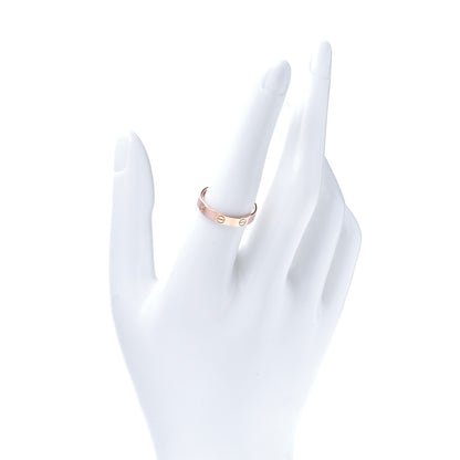 Cartier 18K Pink Gold 3.5mm LOVE Wedding Band Ring 56 7.5 2 of 5