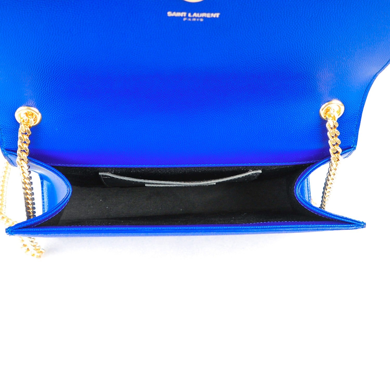 Saint Laurent Grain De Poudre Medium Classic Monogram Kate Satchel Ultramarine 5 of 8