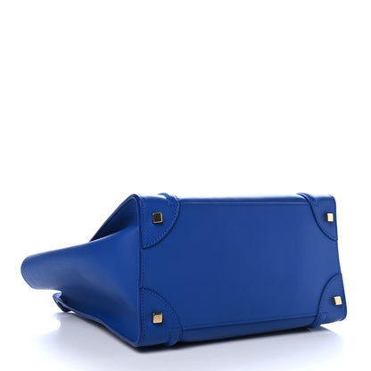 Celine Smooth Calfskin Mini Luggage Royal Blue 3 of 4