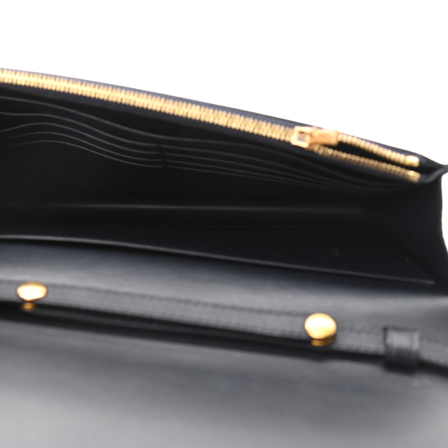 Smooth Lambskin Frame Evening Chain Clutch Dark Navy Claycourt