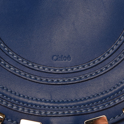 Chloe Calfskin Mini Marcie Metal Bar Trim Crossbody Bag Sea Water 7 of 8