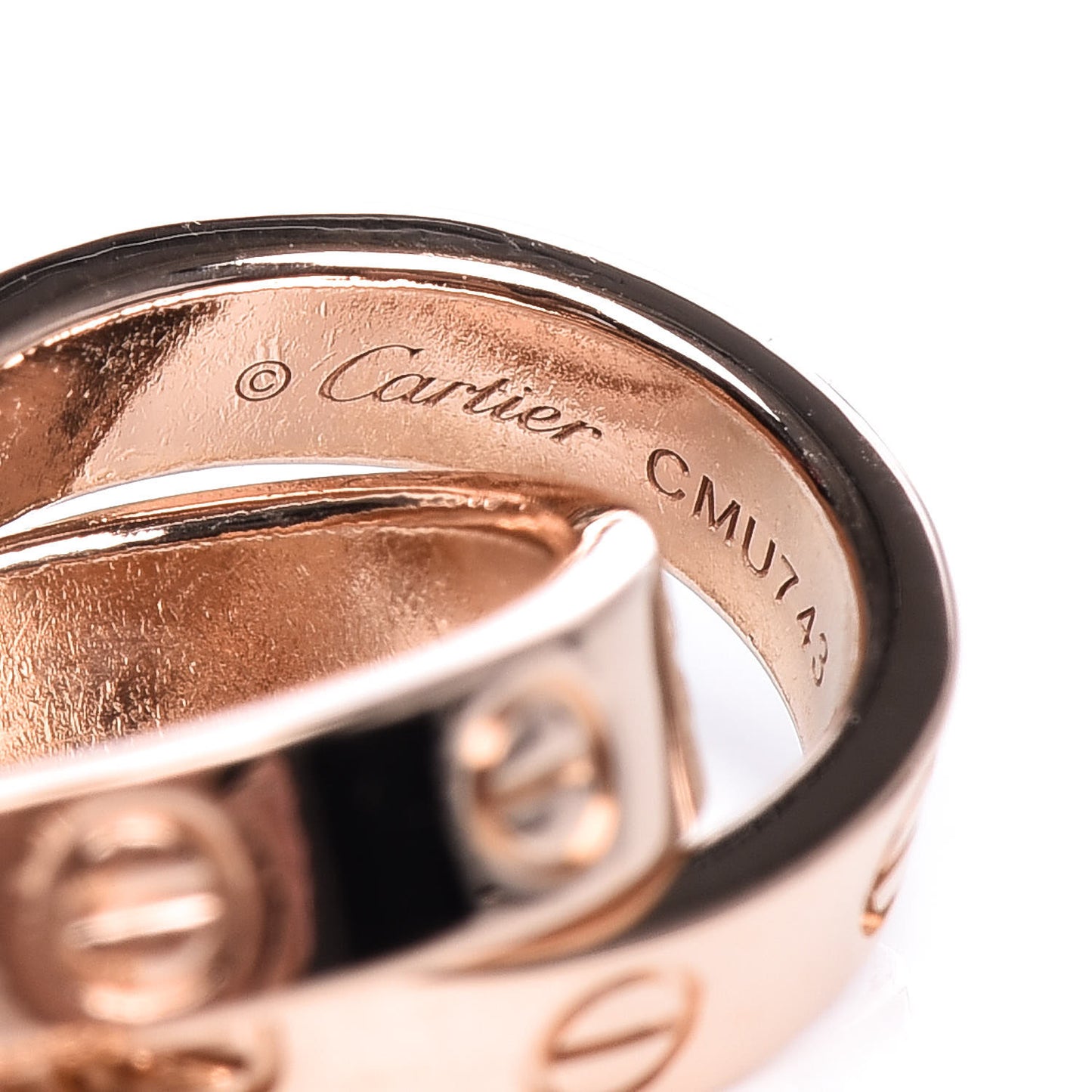 18K Pink Gold Interlocking LOVE Bracelet