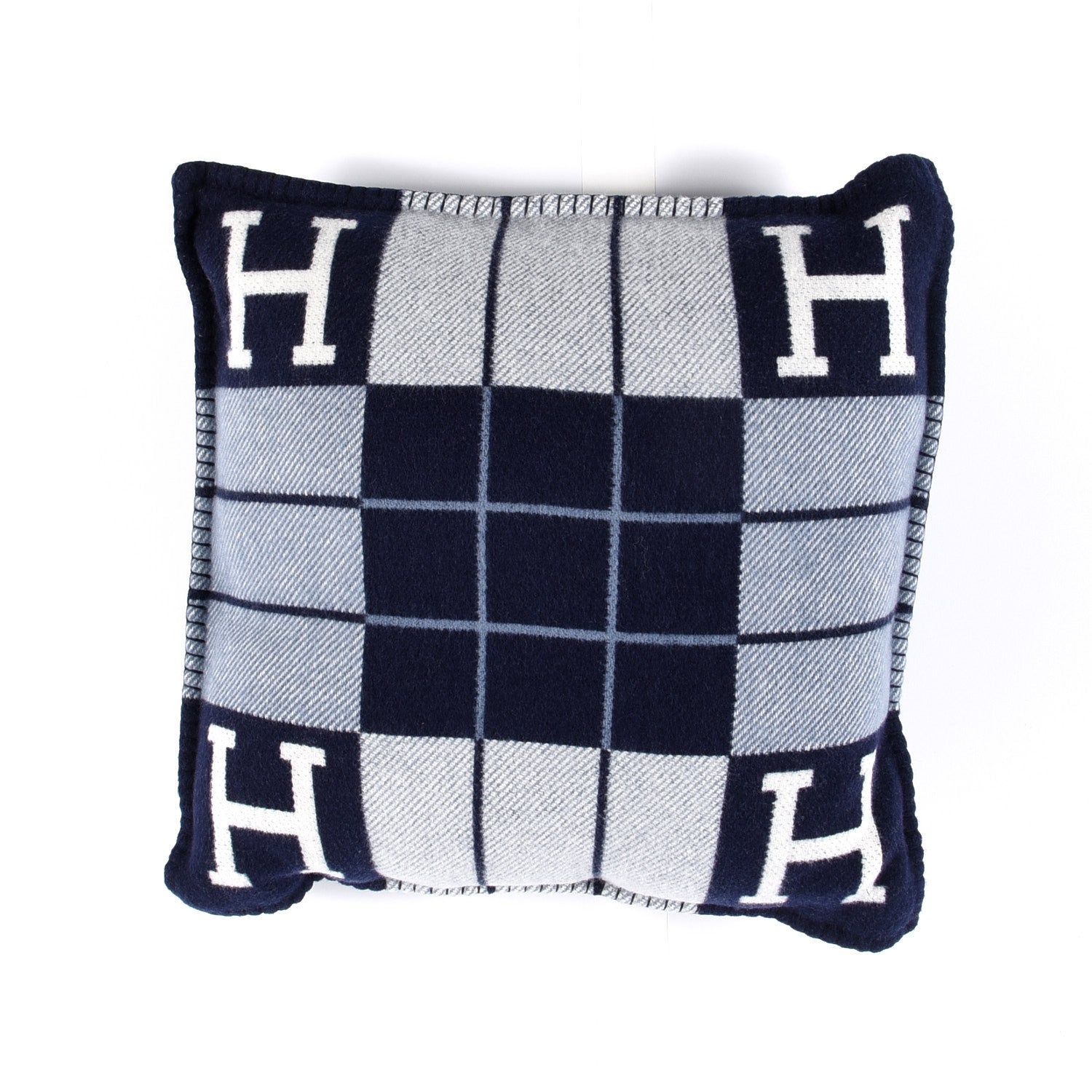 Hermes Wool Cashmere Avalon III Pillow PM Ecru Caban 2 of 3