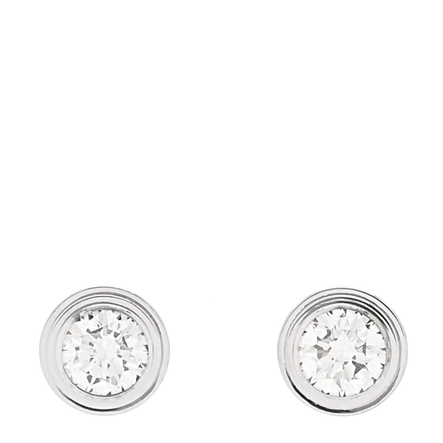 18K White Gold Diamond MM D'Amour Earrings