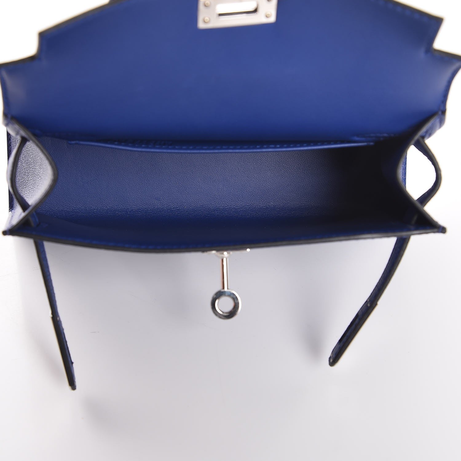 Hermes Epsom Mini Kelly Sellier 20 Bleu Electrique 8 of 35