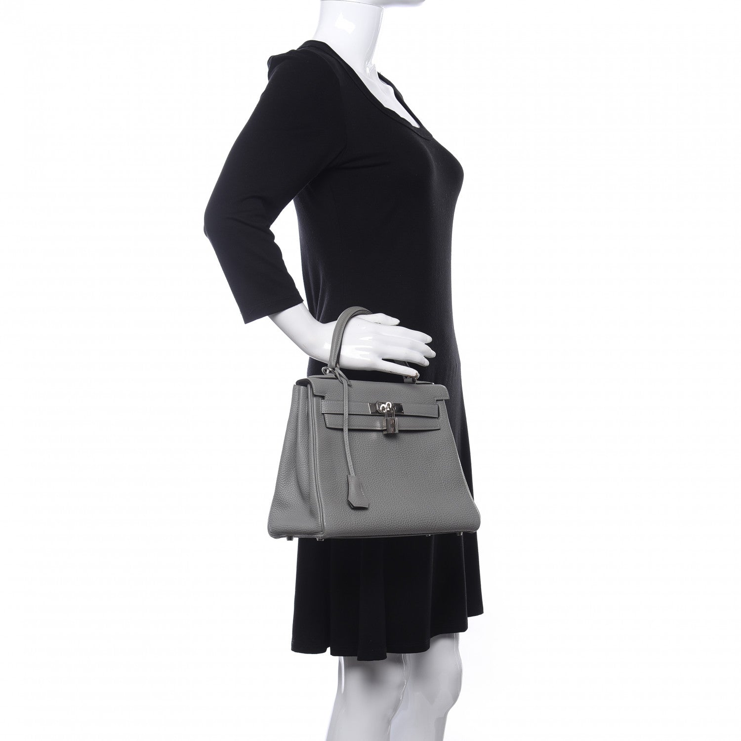 Hermes Togo Kelly Retourne 28 Gris Mouette 3 of 11