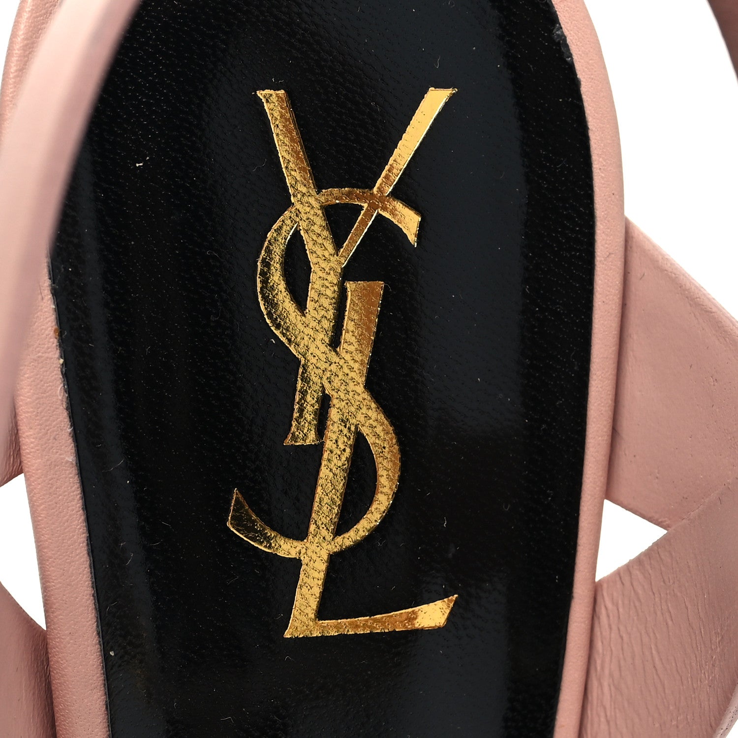 Saint Laurent Patent Tribute 105 Platform Sandals 39 Pale Pink 8 of 8