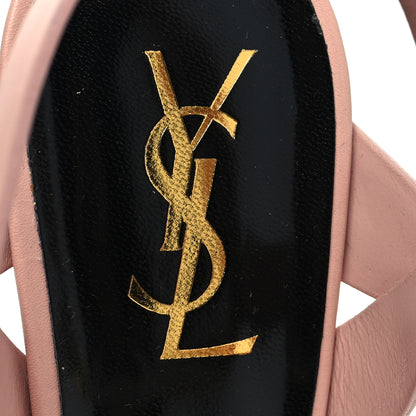 Saint Laurent Patent Tribute 105 Platform Sandals 39 Pale Pink 8 of 8
