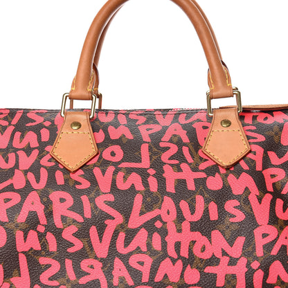 Louis Vuitton Monogram Graffiti Speedy 30 Fuchsia 15 of 15