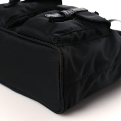 Prada Nylon Vela Mini Crossbody Backpack Black 8 of 8