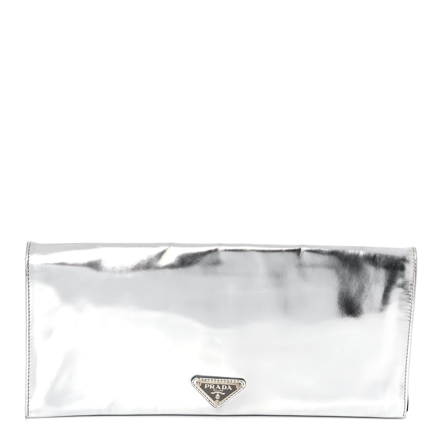 Prada Metallic Pouch Silver 1 of 10