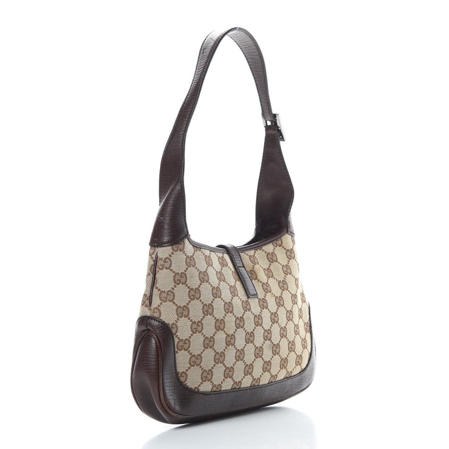 Monogram Web Small Jackie O Hobo Dark Brown