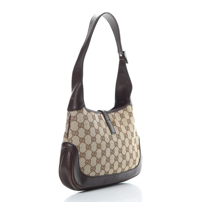 Gucci Monogram Web Small Jackie O Hobo Dark Brown 3 of 14