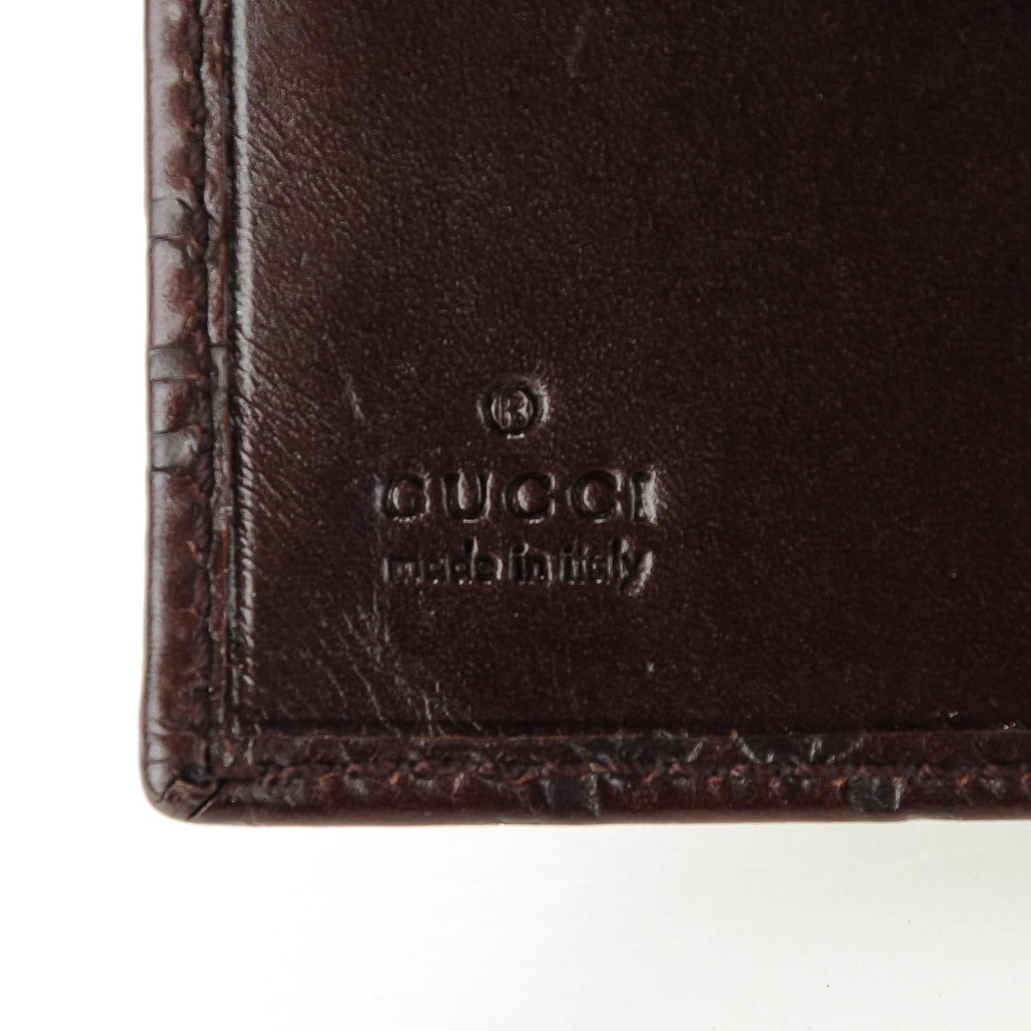 Guccissima Small Ring Agenda Dark Brown