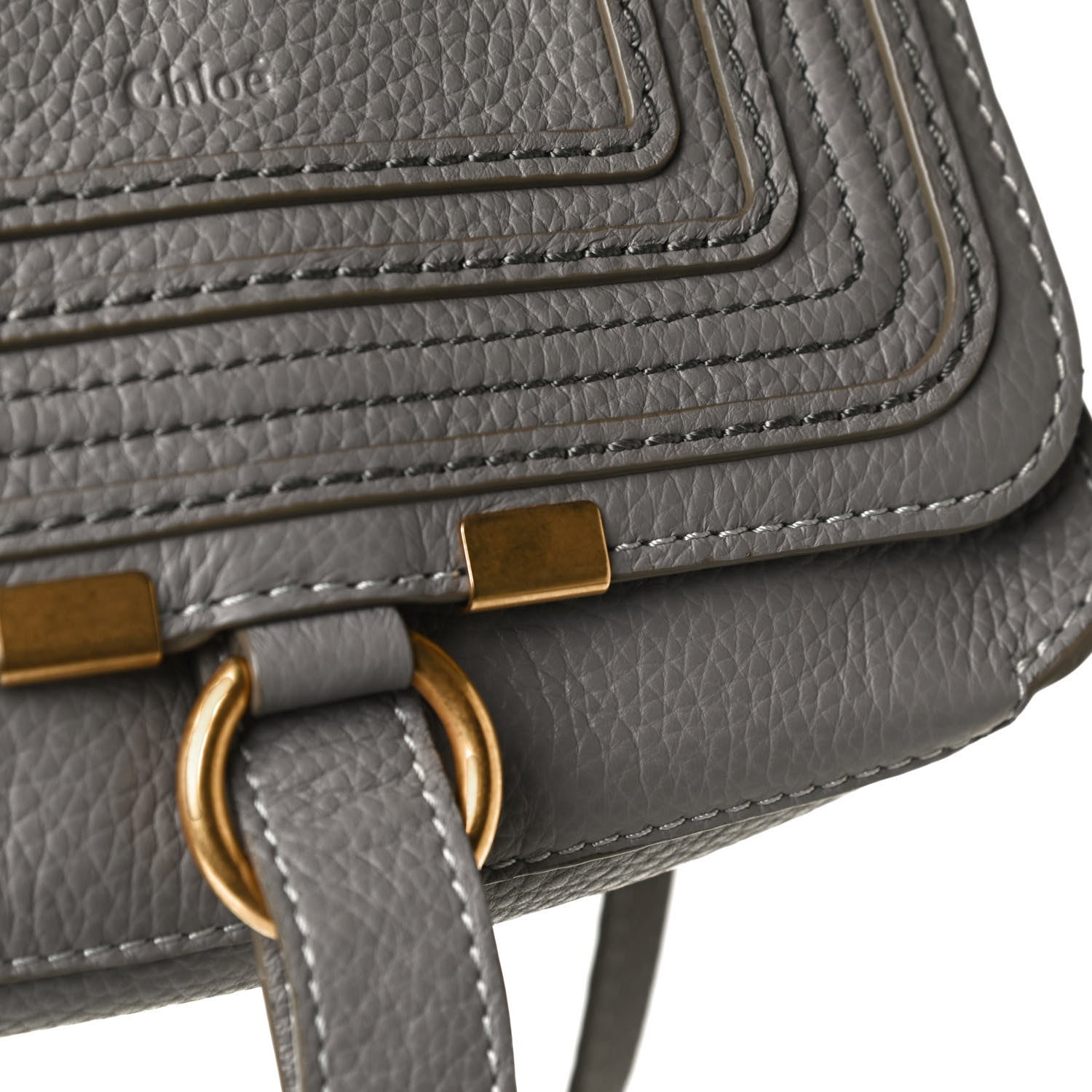 Chloe Calfskin Marcie Convertible Belt Bag Cashmere Grey 12 of 14