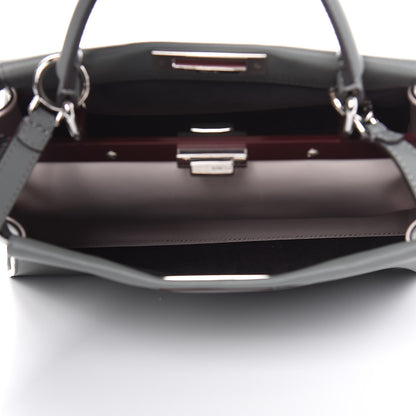 Fendi Vitello Seta Shiny Nappa Medium Peekaboo Iconic Satchel Alga Rosa Doll 5 of 10