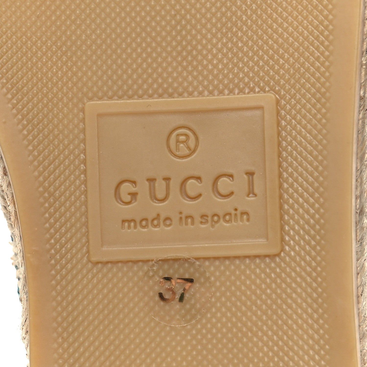 Gucci GG Monogram Multicolor Espadrilles 37 Light Blue 7 of 9