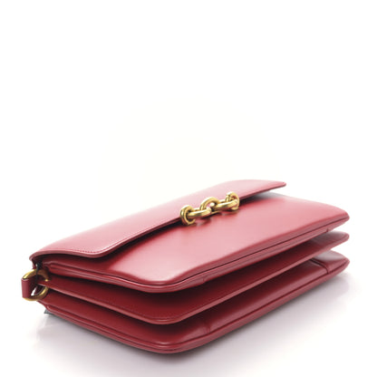 Saint Laurent Smooth Calfskin Le Maillon Satchel Rouge Eros 4 of 8