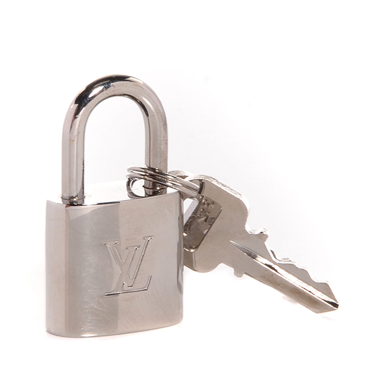 Polished Silver Lock and Key Set