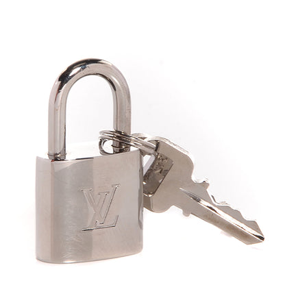 Louis Vuitton Polished Silver Lock and Key Set 1 of 4