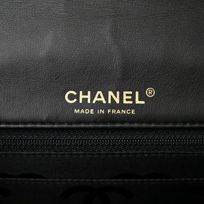 Chanel Calfskin Quilted Contrast Stitch Medium Flap Black 6 of 11