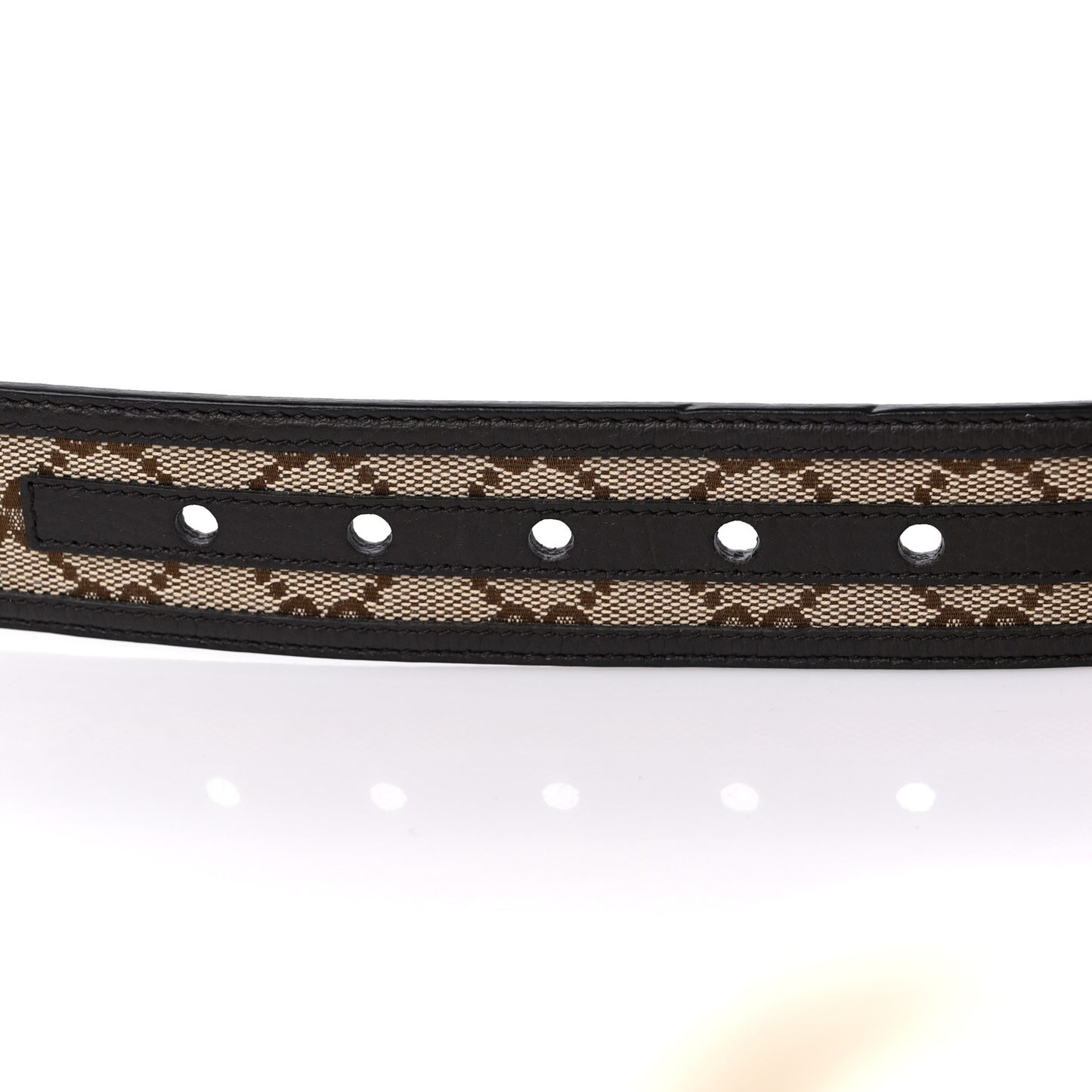 Monogram Dollar Calfskin 40mm Belt 95 38 Beige Ebony Testa di Moro