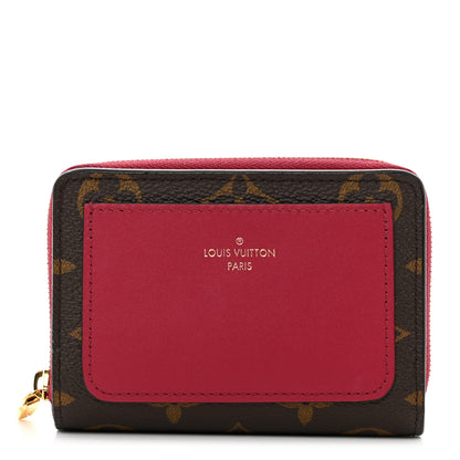 Louis Vuitton Monogram Lou Zippy Compact Wallet Red 1 of 7