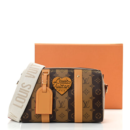 Louis Vuitton X NIGO Reverse Monogram Stripes City Keepall Bandouliere Brown 11 of 11