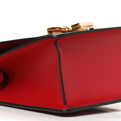 Gucci Calfskin Mini Sylvie Top Handle Bag Hibiscus Red 9 of 10