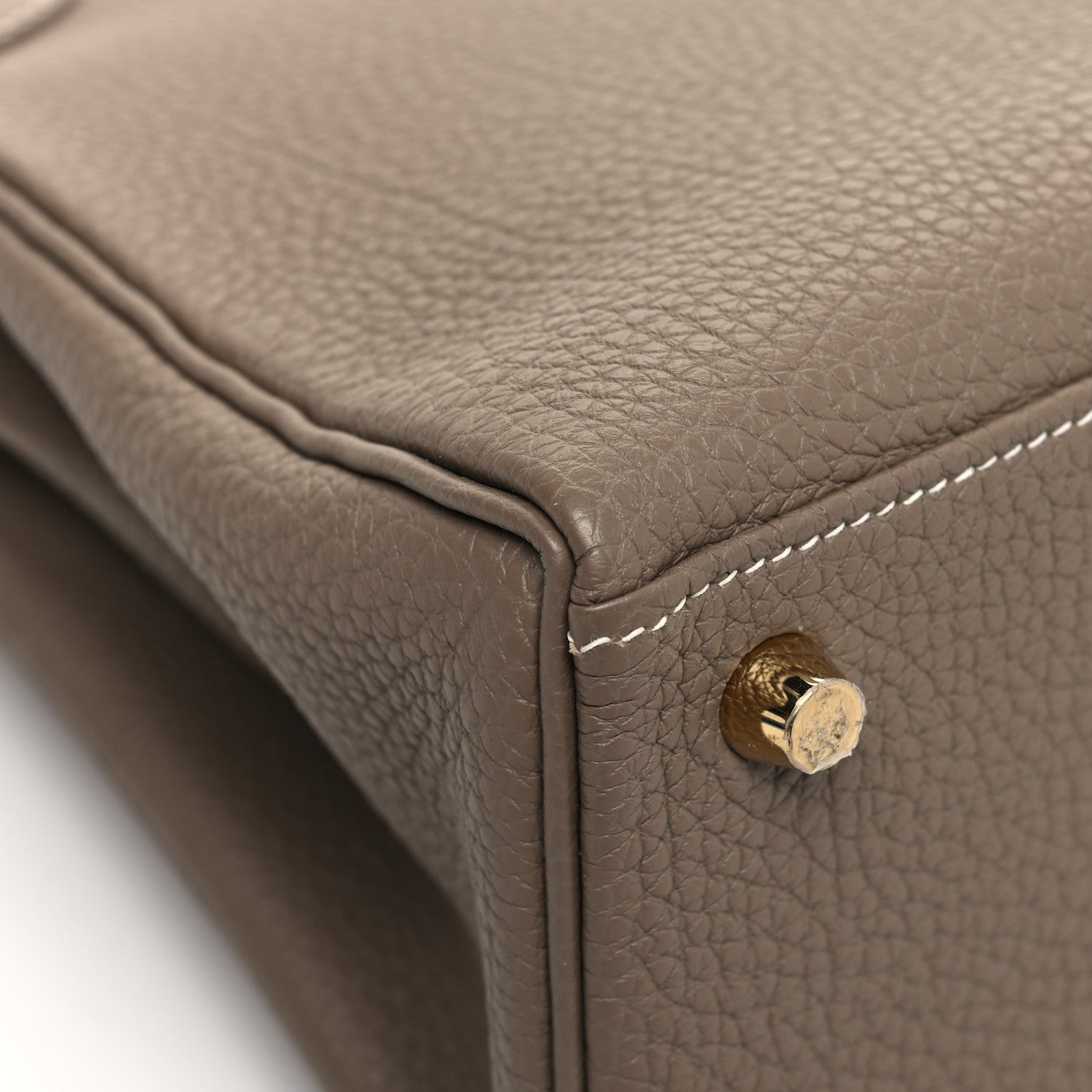 Hermes Togo Kelly Retourne 25 Etoupe 10 of 11