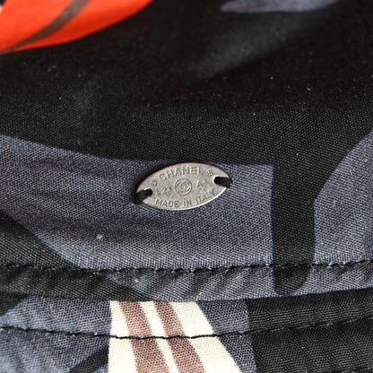 Chanel Canvas CC Bucket Hat Black Black Orange 8 of 8