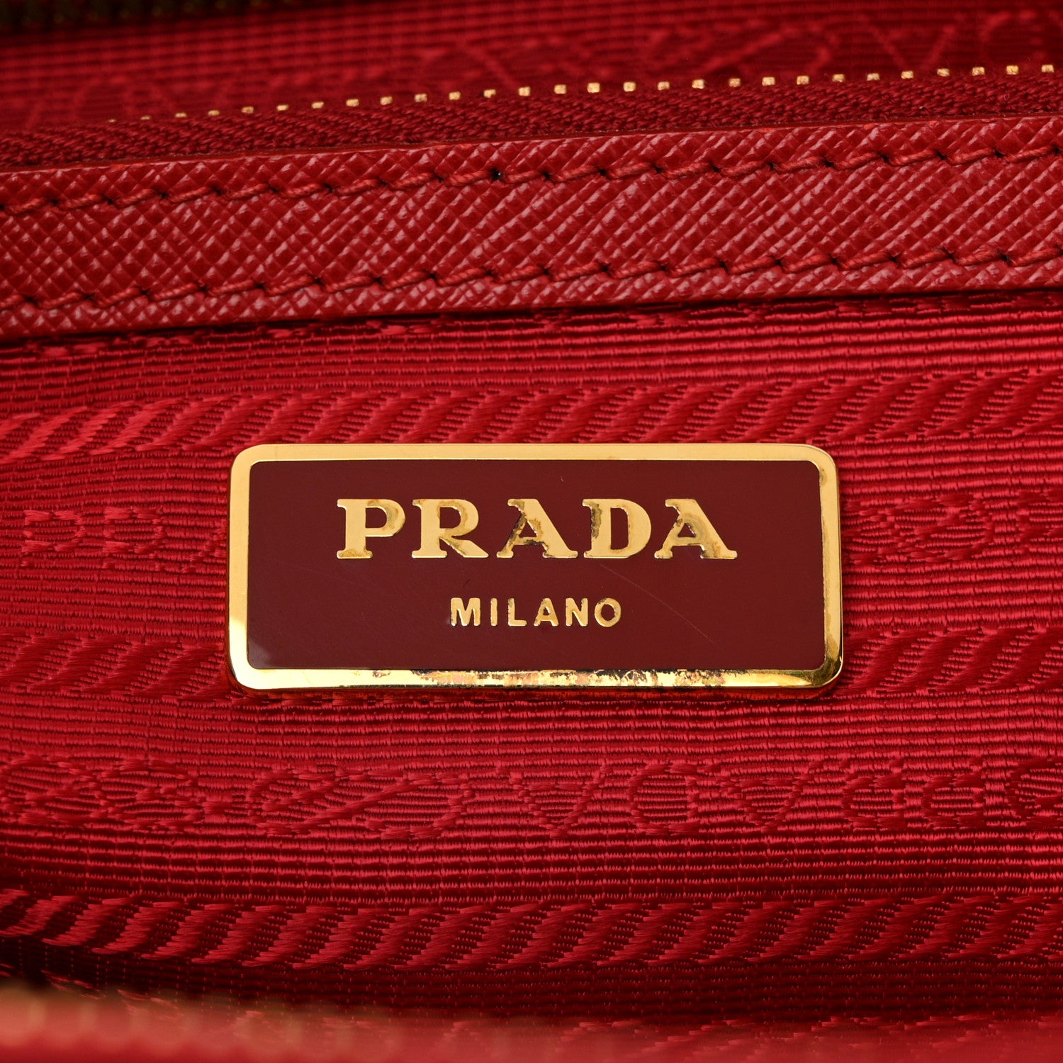 Prada Saffiano Lux Large Galleria Double Zip Tote Fuoco 6 of 11