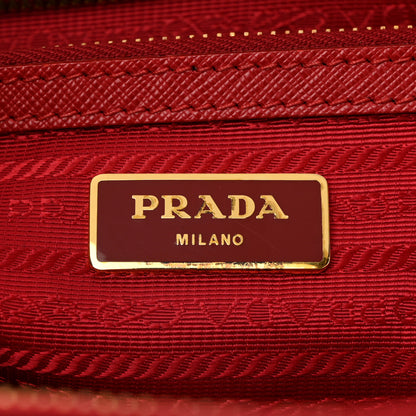 Prada Saffiano Lux Large Galleria Double Zip Tote Fuoco 6 of 11