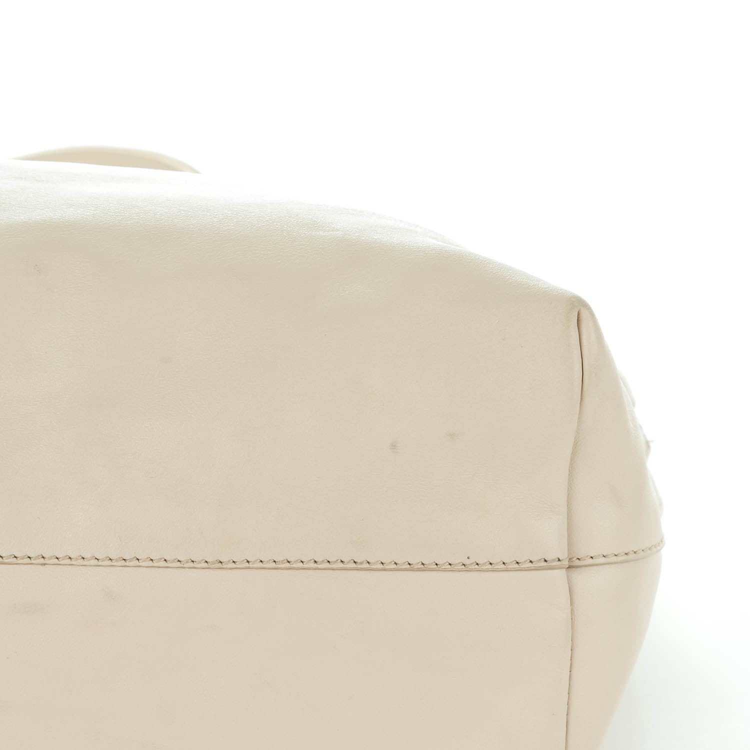 Miu Miu Vitello Soft Calf Shopping Tote Talco 10 of 11