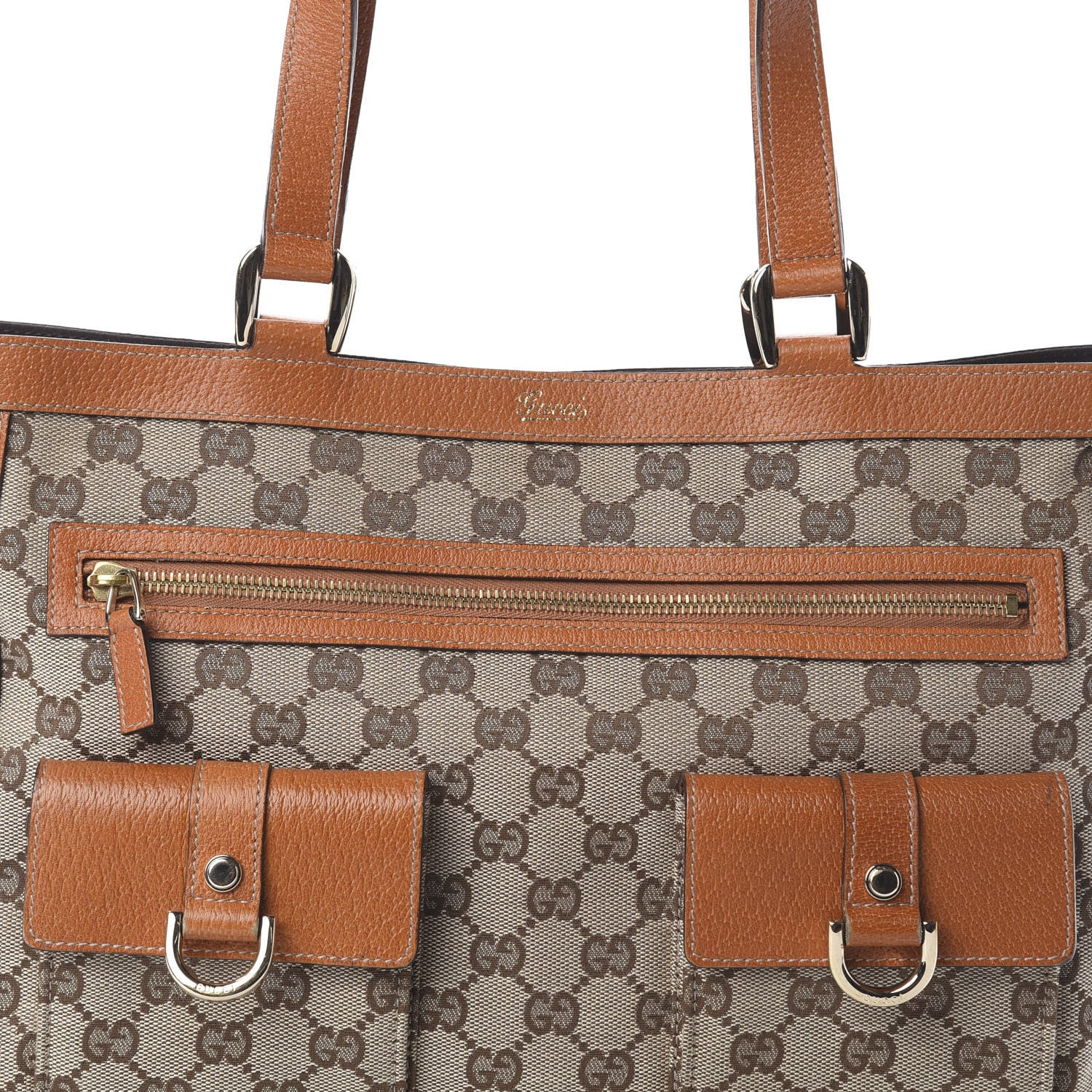 Gucci Monogram Abbey D Ring Tote Tan 8 of 8