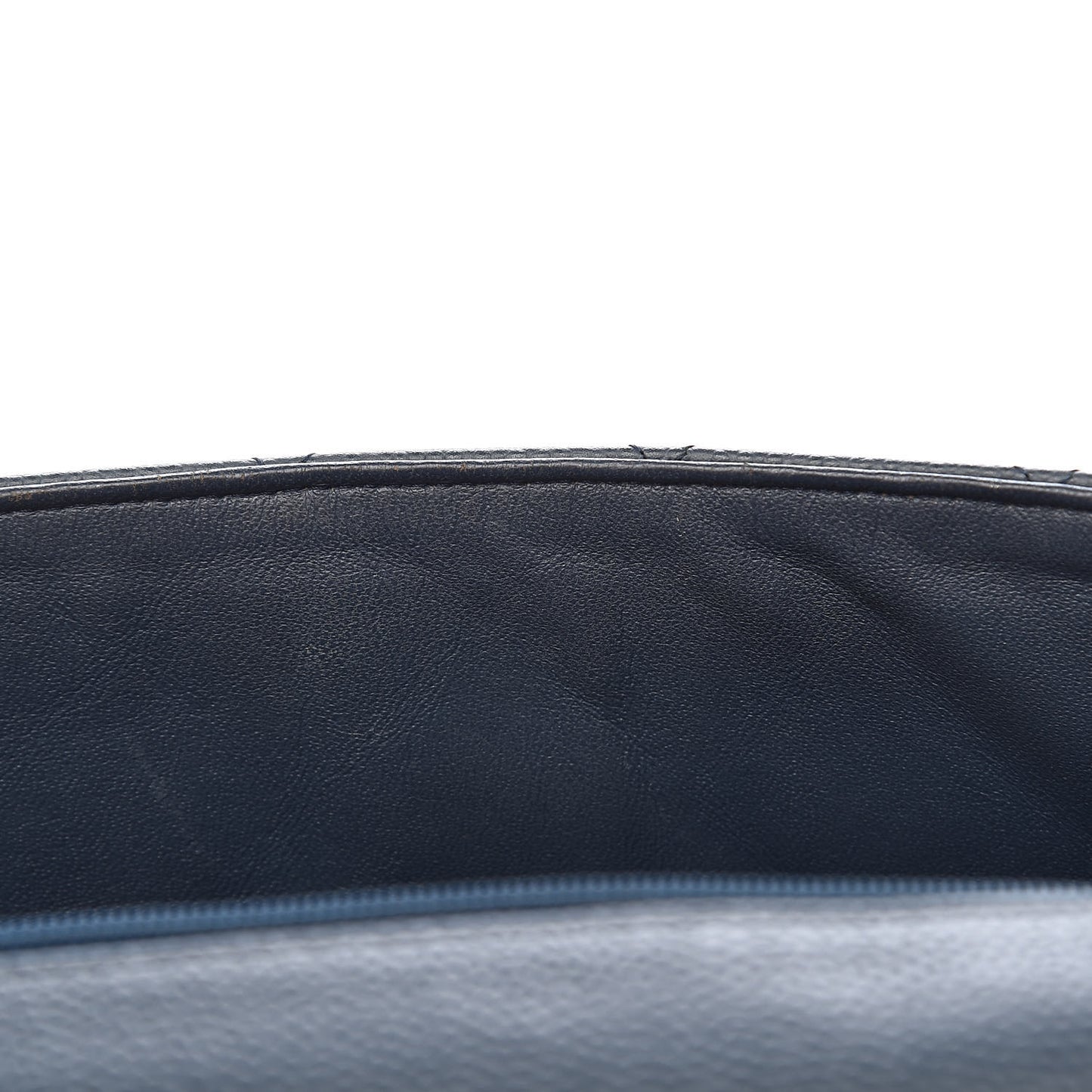 Caviar Quilted Jumbo Single Flap Dark Blue