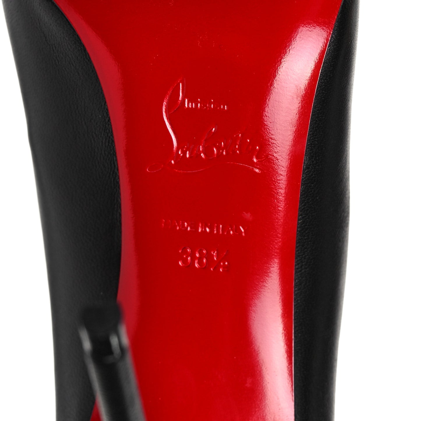 Shiny Nappa Pigalle Follies 100 Pumps 38.5 Black