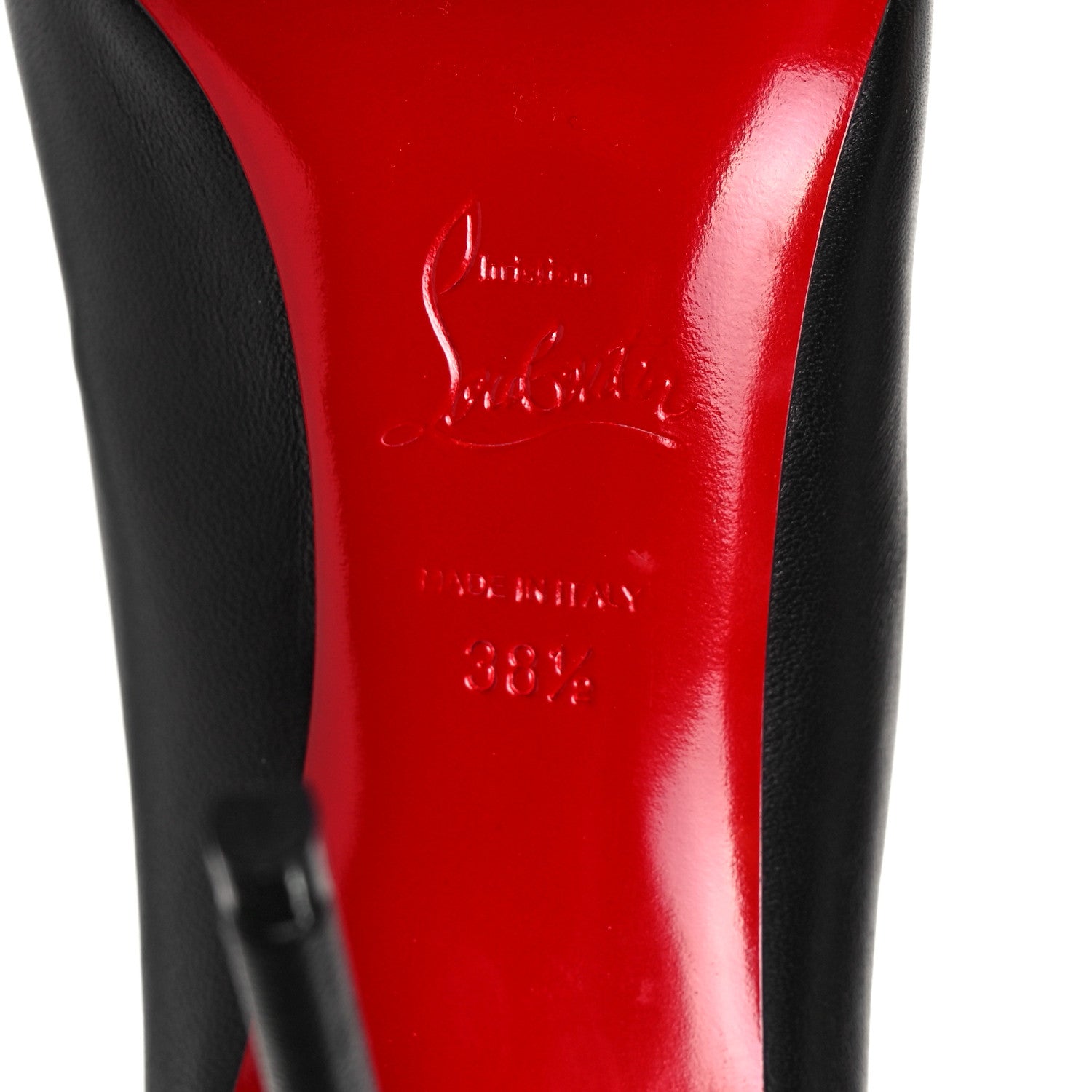 Christian Louboutin Shiny Nappa Pigalle Follies 100 Pumps 38.5 Black 5 of 11