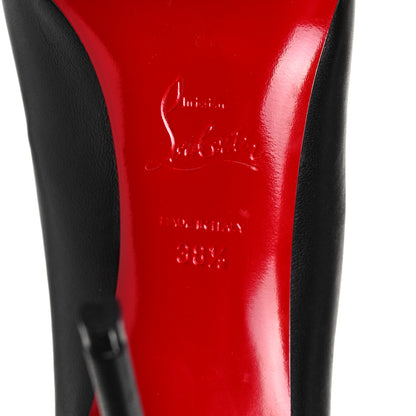 Christian Louboutin Shiny Nappa Pigalle Follies 100 Pumps 38.5 Black 5 of 11