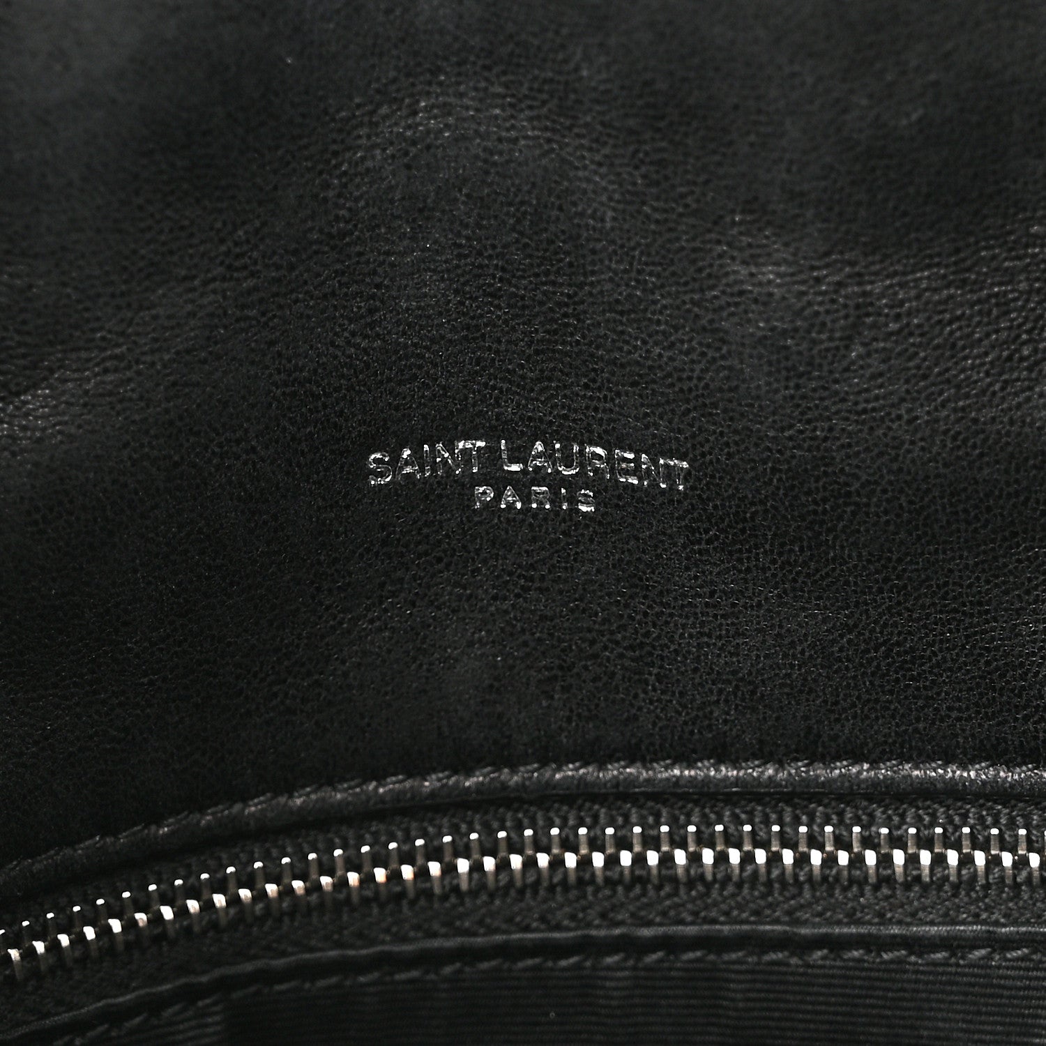 Saint Laurent Lambskin Quilted Toy Loulou Puffer Monogram Chain Satchel Black 5 of 11