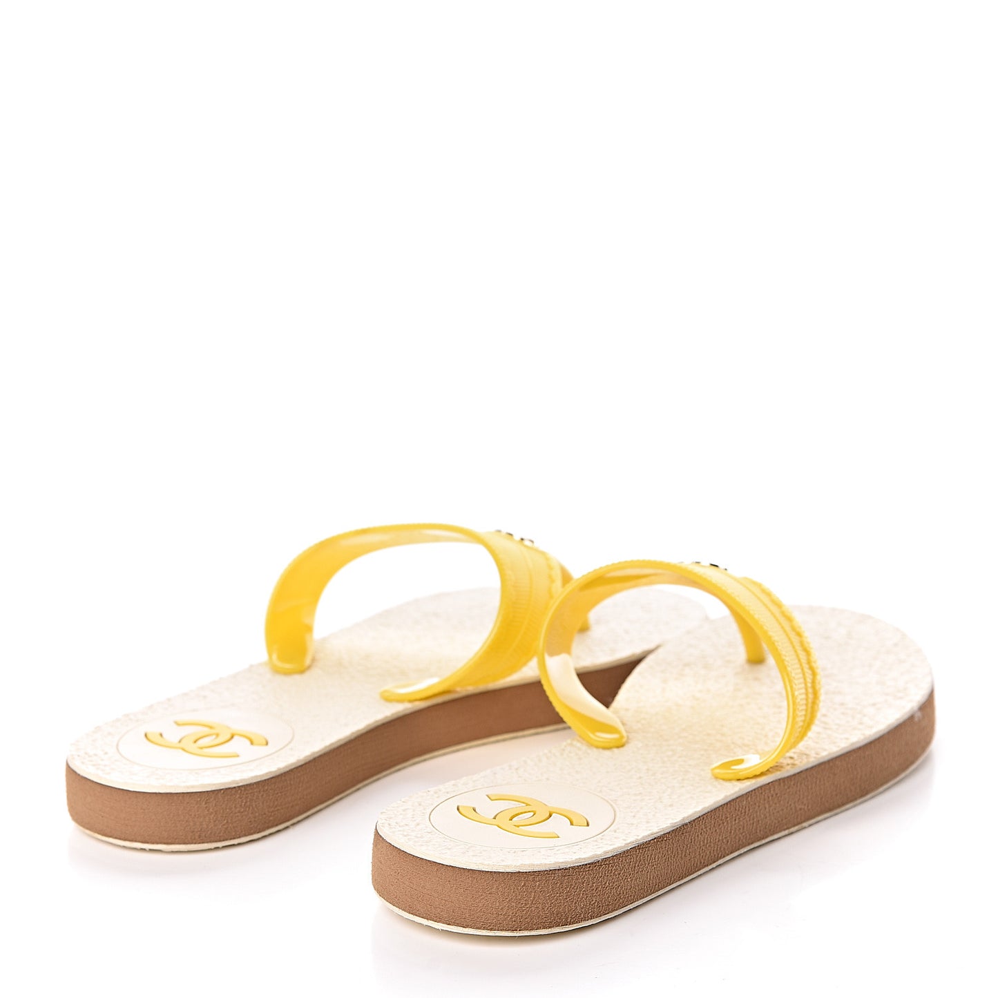 Jelly CC Thong Sandals 38 Yellow