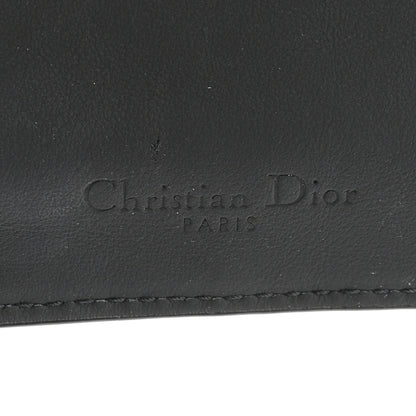 Christian Dior Ultra Matte Calfskin Cannage Lady Dior Zip Wallet With Strap Black 6 of 10